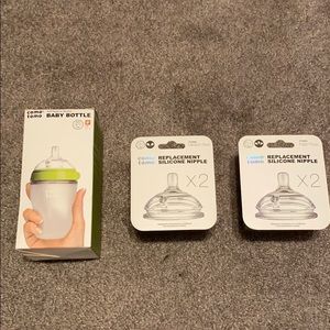 Comotomo Baby Bottle & Replacement Nipples